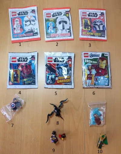 Lego figurky Star Wars, Marvel