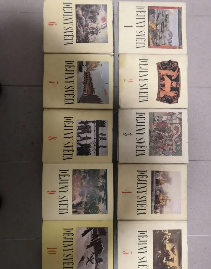 Dějiny světa -10 dílů z r 1962-v dobrém stavu