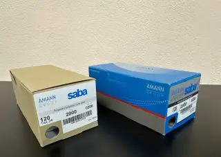 AMANN SABA 120 šicí niť - krabicka 10x 1000m - ruzne barvy