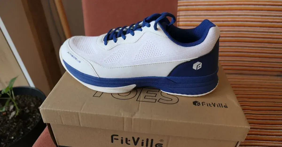 Široké boty na tenis FitVille Amadeus V2 vel. 45
