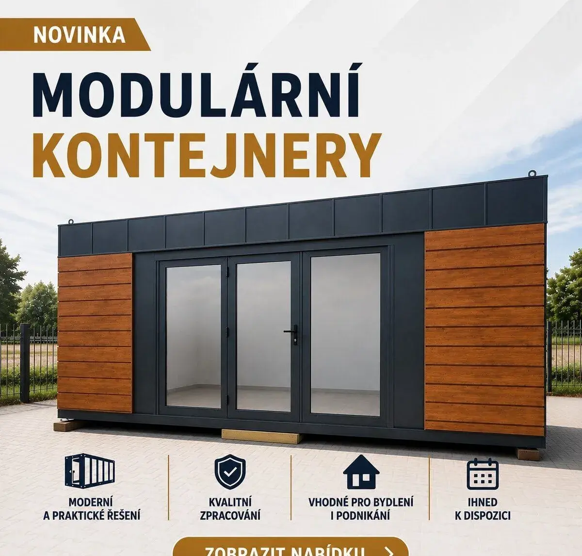 Pronájem mobilní kanceláře 6x3 m