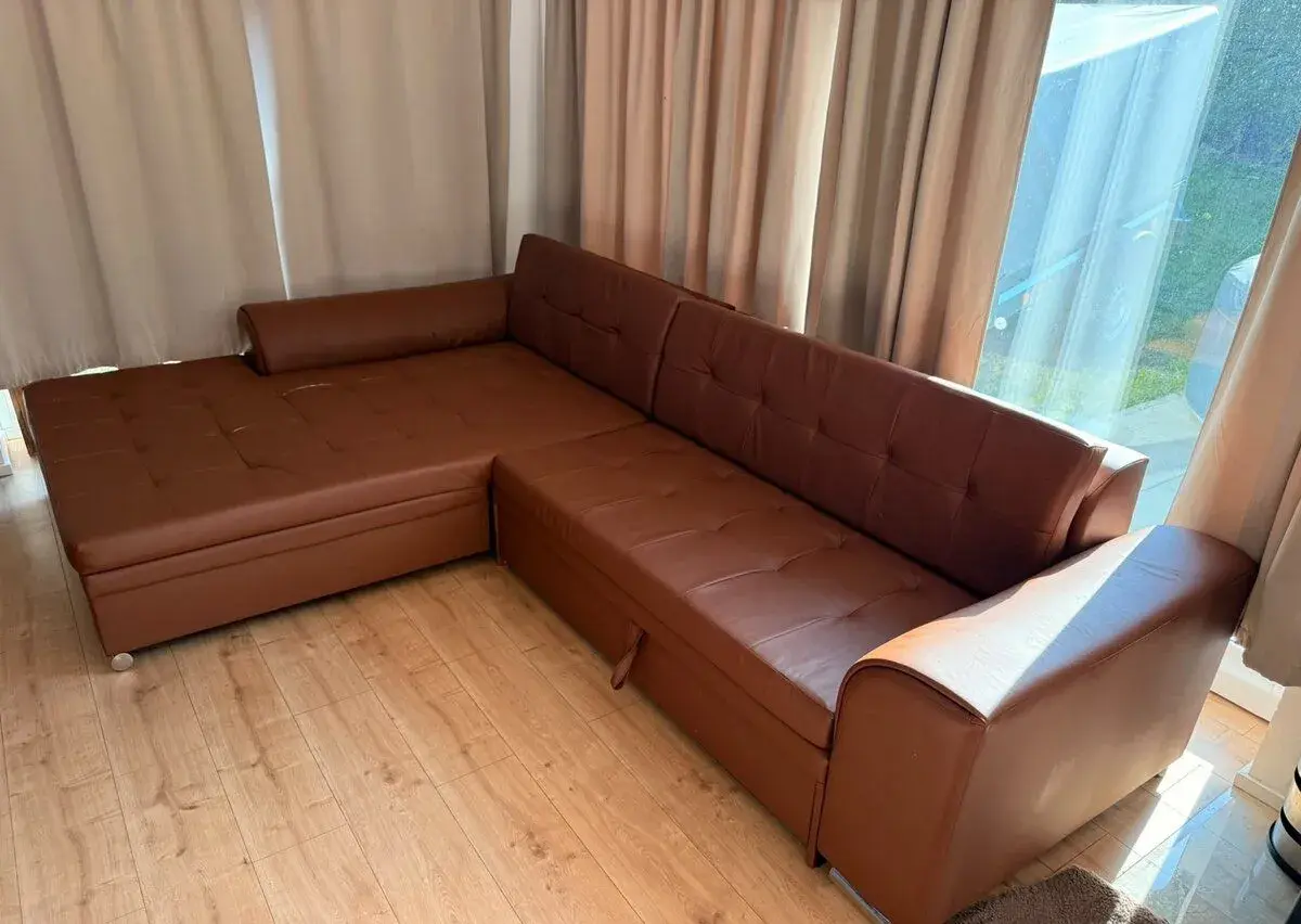 Sedací souprava Ekokůže L - poškozená dle foto