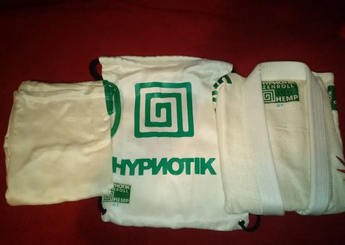 BJJ Gi A1 + pásek A1 Hypnotik bílé [100% konopí]
