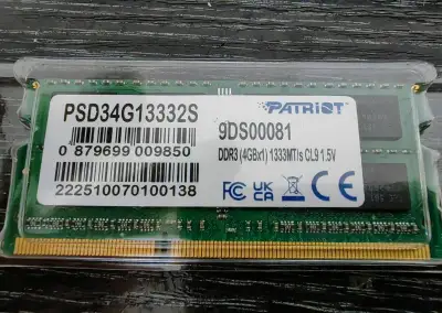 SO-DIMM DDR3, 4GB, 1333 MHz