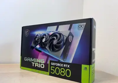 MSI RTX 5080 Gaming Trio OC 16GB – NOVÁ, NEROZBALENÁ, ZÁRUKA