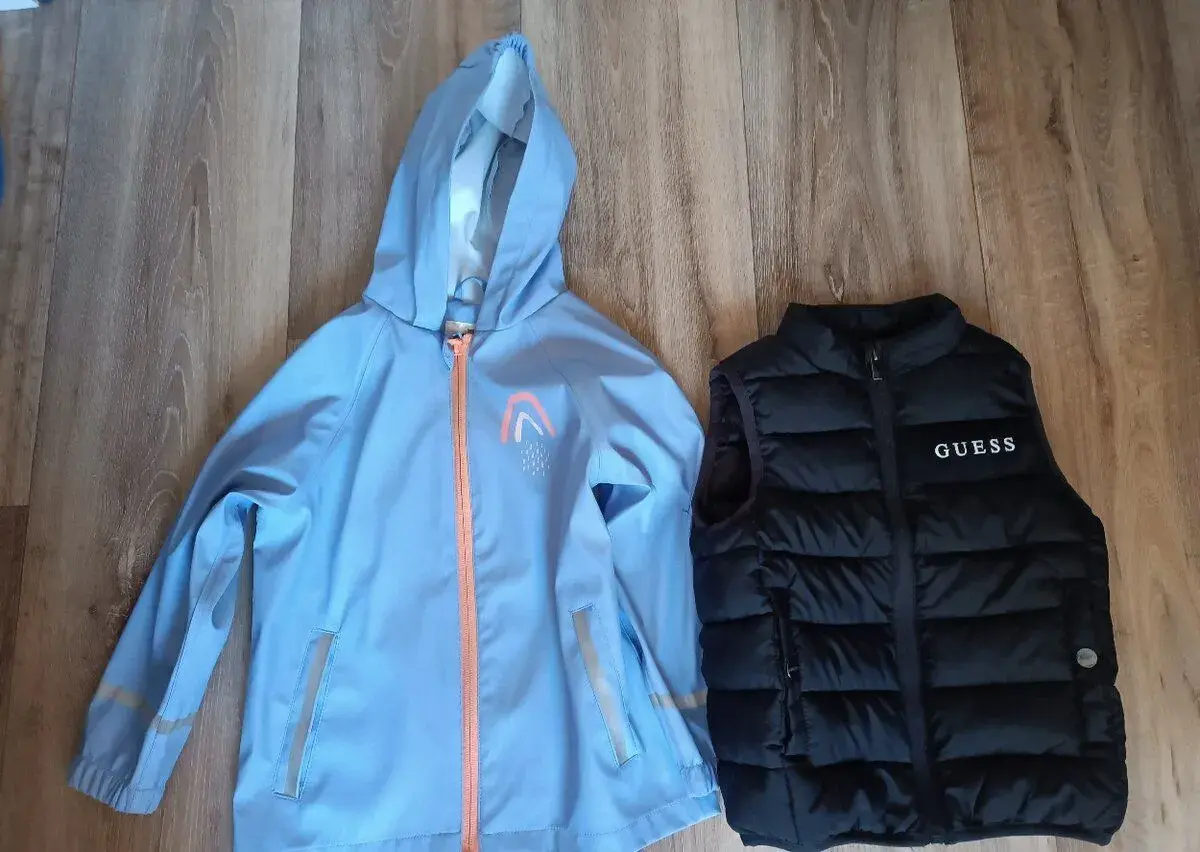 Pláštěnka+vesta,vel 98-104