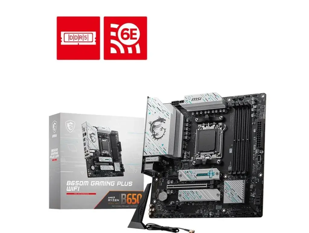 MSI MB Sc AM5 B650M GAMING PLUS WIFI, AMD B650, 4xDDR5, 1xDP