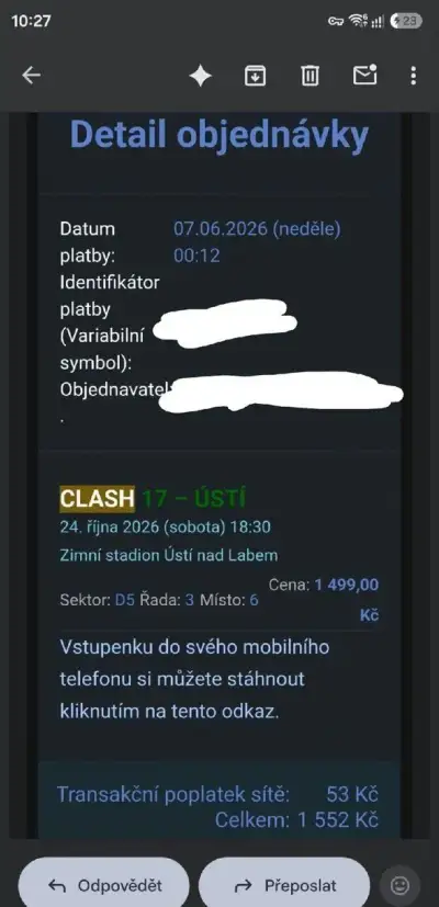 Lístek na clash of the stars 17
