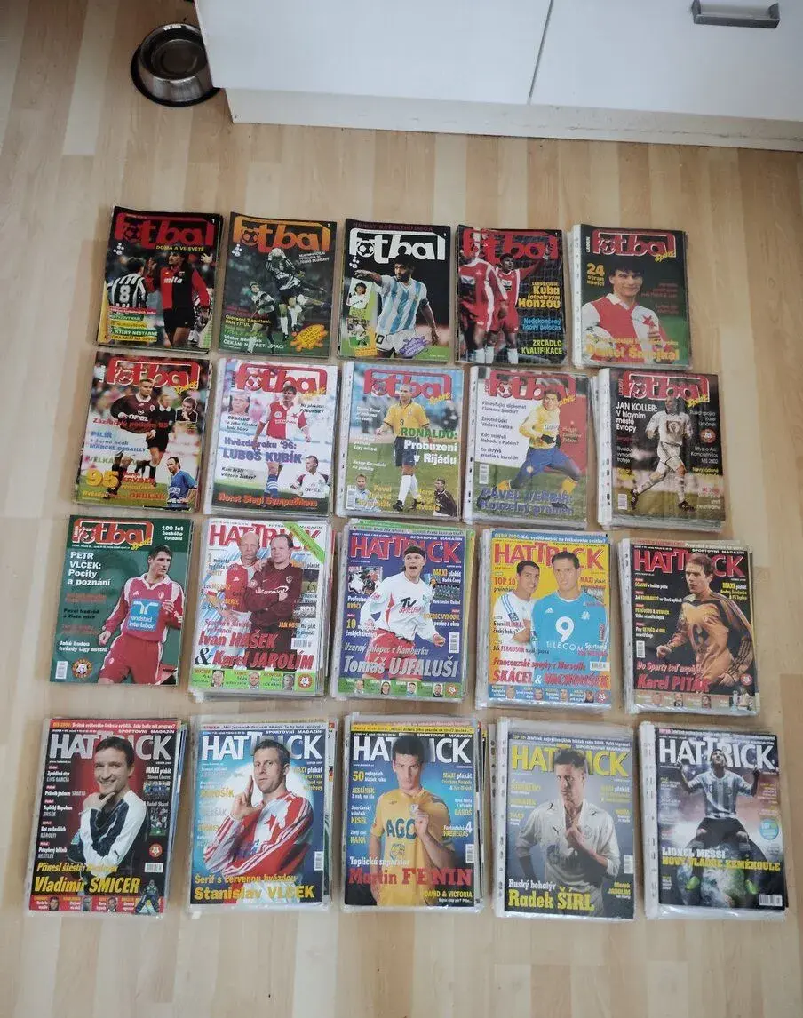Fotbal a Hattrick kompletní ročníky