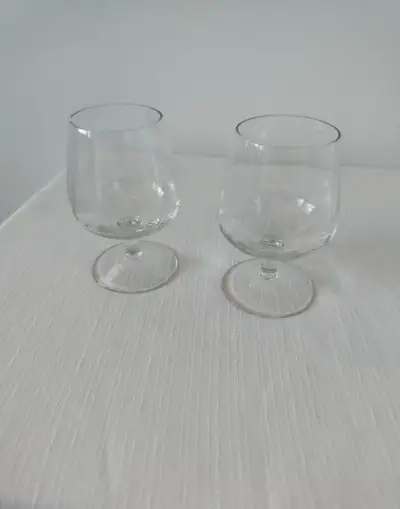 Pár retro sklenic na koňak/brandy (napoleonky) - Top stav