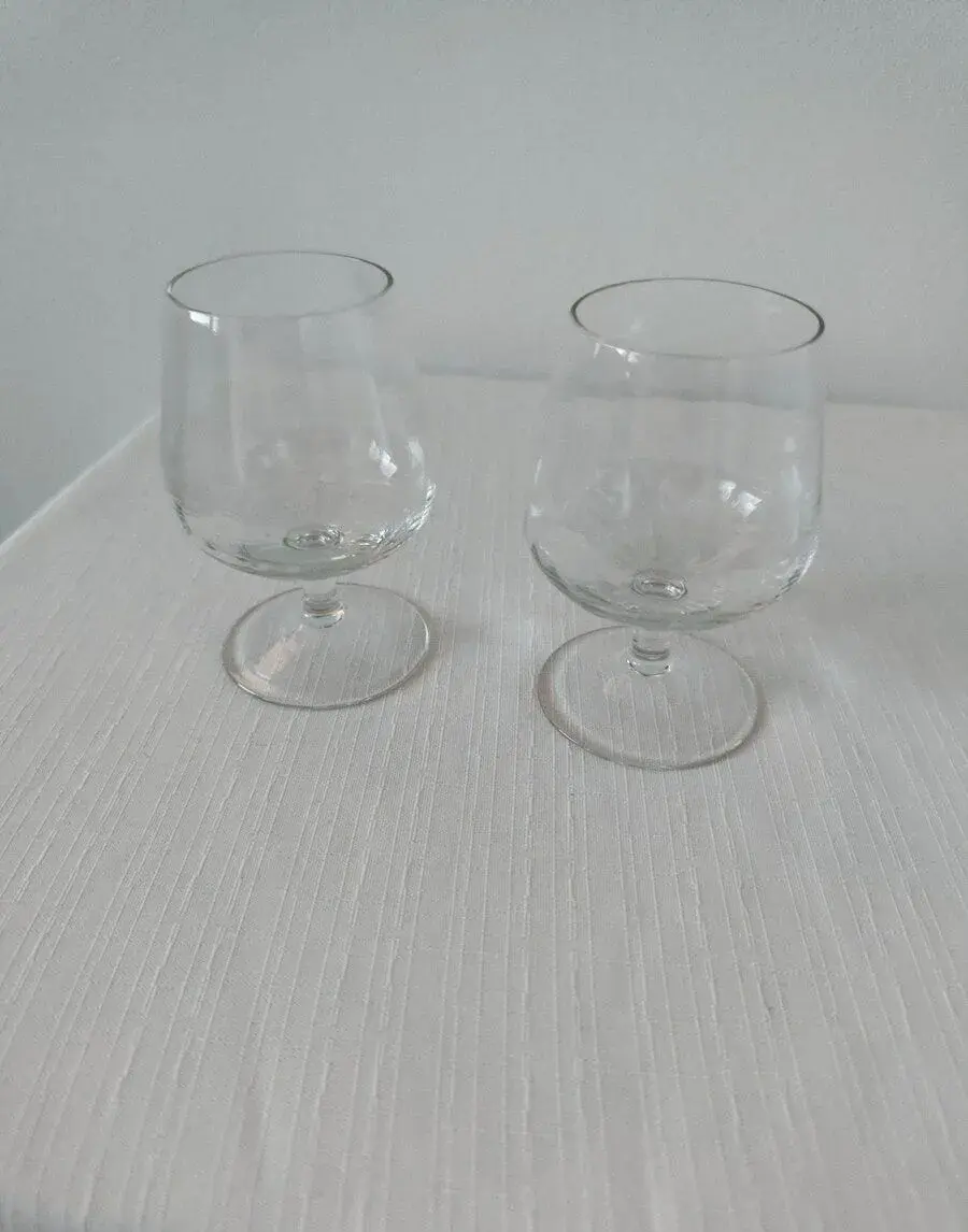Pár retro sklenic na koňak/brandy (napoleonky) - Top stav