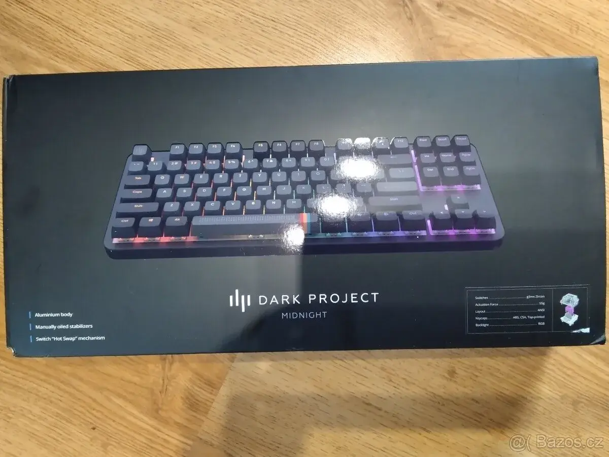 Mechanická klávesnice Dark Project Midnight ALU