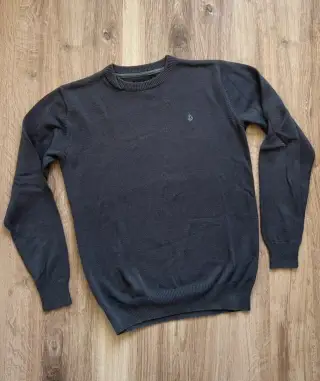 Volcom šedý pletený svetr XS sk8 skatewear streetwear 90s