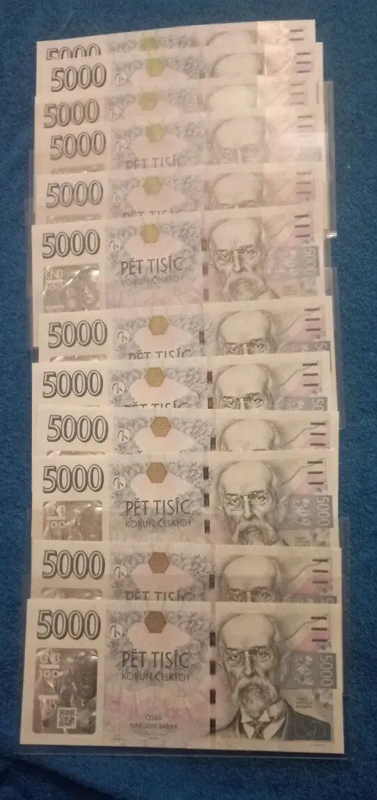 5000 Kč s přítiskem , CENA