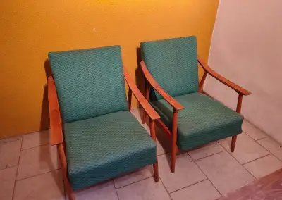 Retro křesla ČSSR - Valašské nábytkářské družstvo, originál