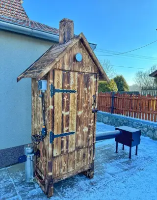 Dřevěná udírna,dymbox set