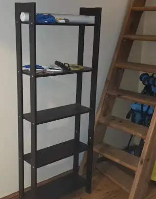 Regál černý IKEA