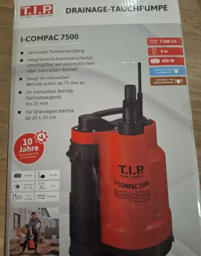 Nové ponorné kalové čerpadlo T.I.P. I-Compac 7500 – 400 W (P