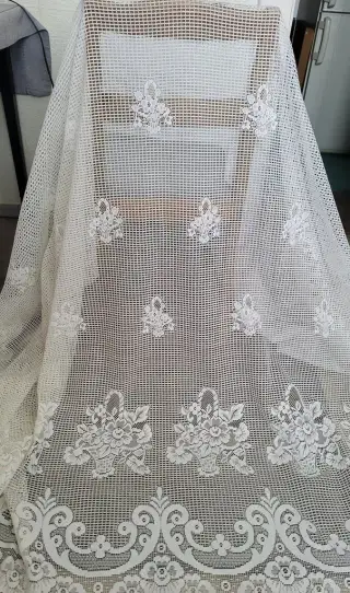 Záclony 444 / 165 cm , 296 x 48 , 296 x 47 cm