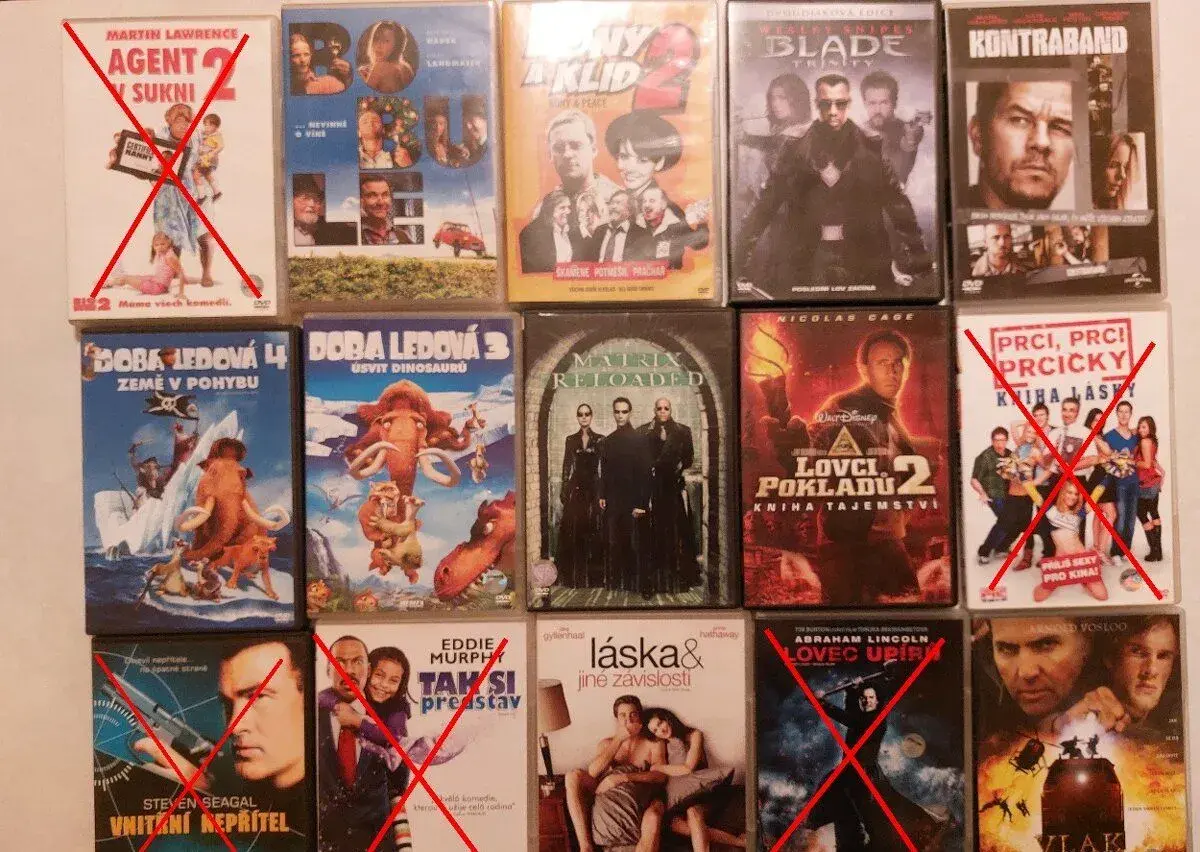 Filmy DVD 6. Inzerát