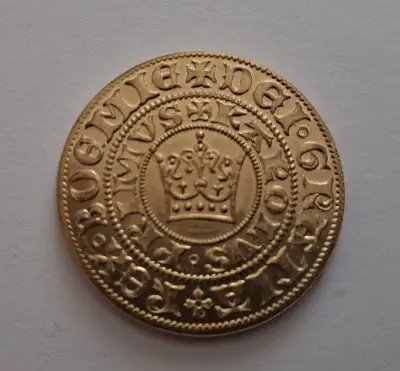 Pražský groš český král Karel IV. Čechy středověk novoražba