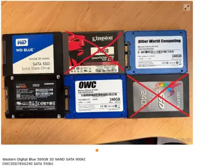 Interní SSD disky SATA 240,250,500 GB