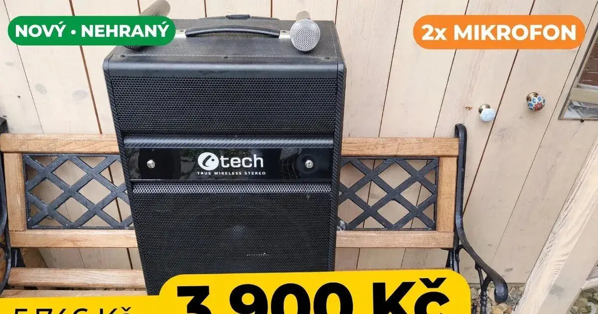 C-TECH KARAOKE partybox 100W+2x mikrofon