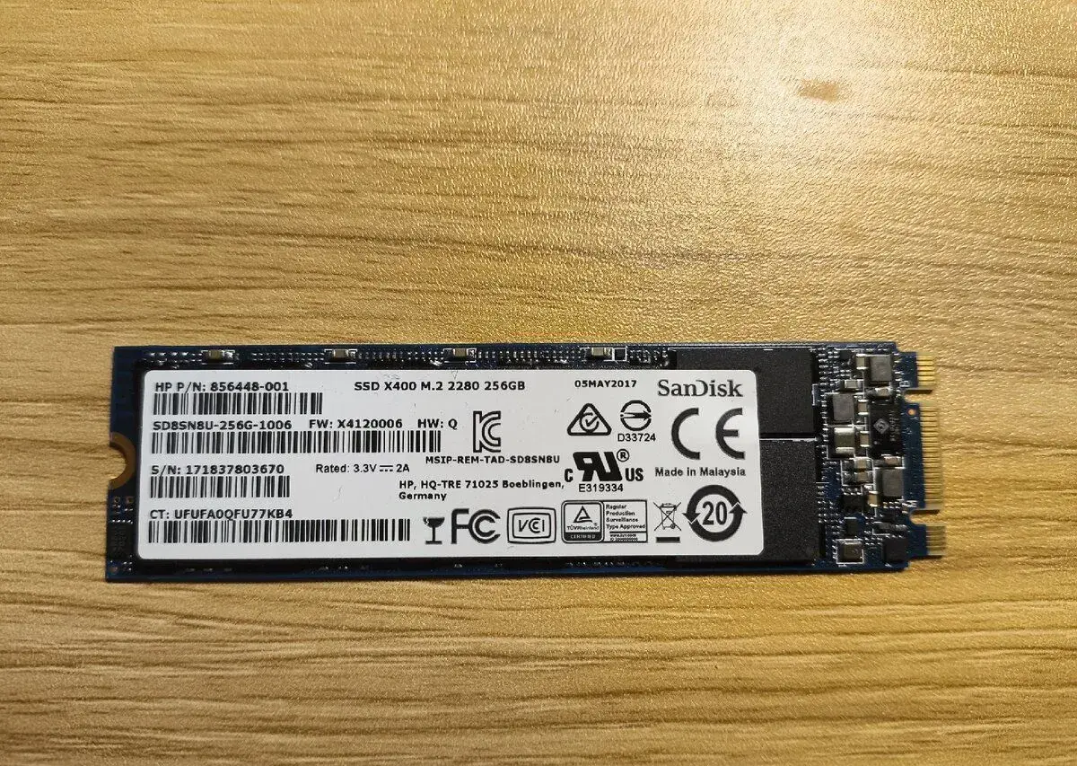 M.2 SSD disk SanDisk X400 256GB SATA