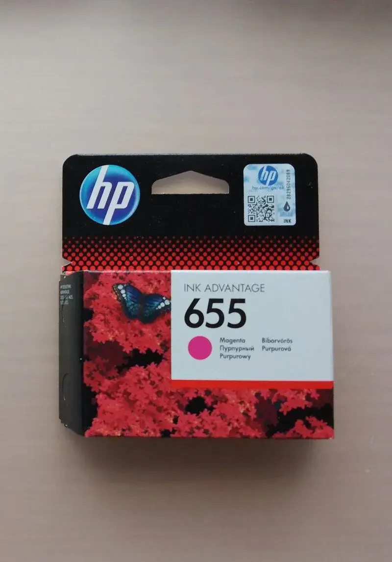 Inkoustová náplň HP 655 Magenta (purpurová)