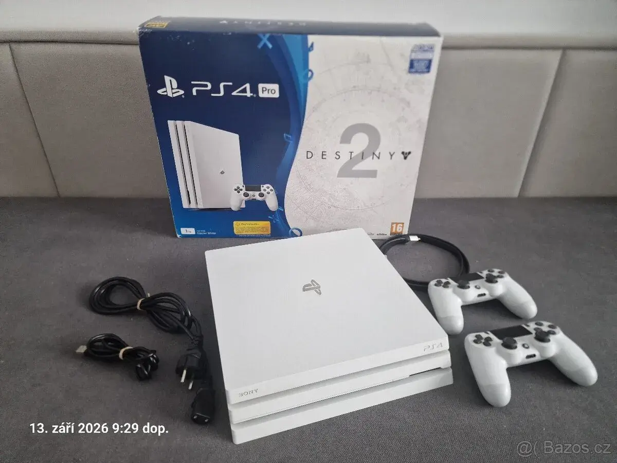 PS4 Pro 2TB SSD bílá + HORI TAC klávesnice a myš – komplet