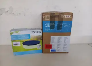 Bazén INTEX EASY 305x76cm + krycí plachta INTEX 3,66 m