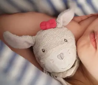 – plyšový zajíček dopodopo newborn z Takka 🐰❤️