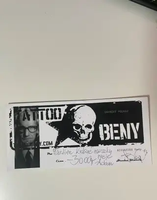Tetování hodnota 3000 - Tattoo Beny