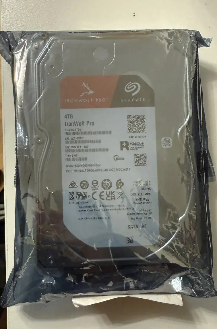 NOVÝ Pevný disk Seagate IronWolf Pro 4TB