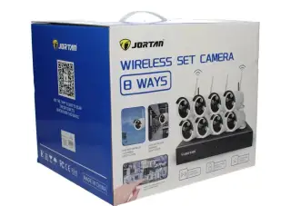 Bezdrátový 1024P NVR bezpečnostní kamerový set 8 kamer WIFI