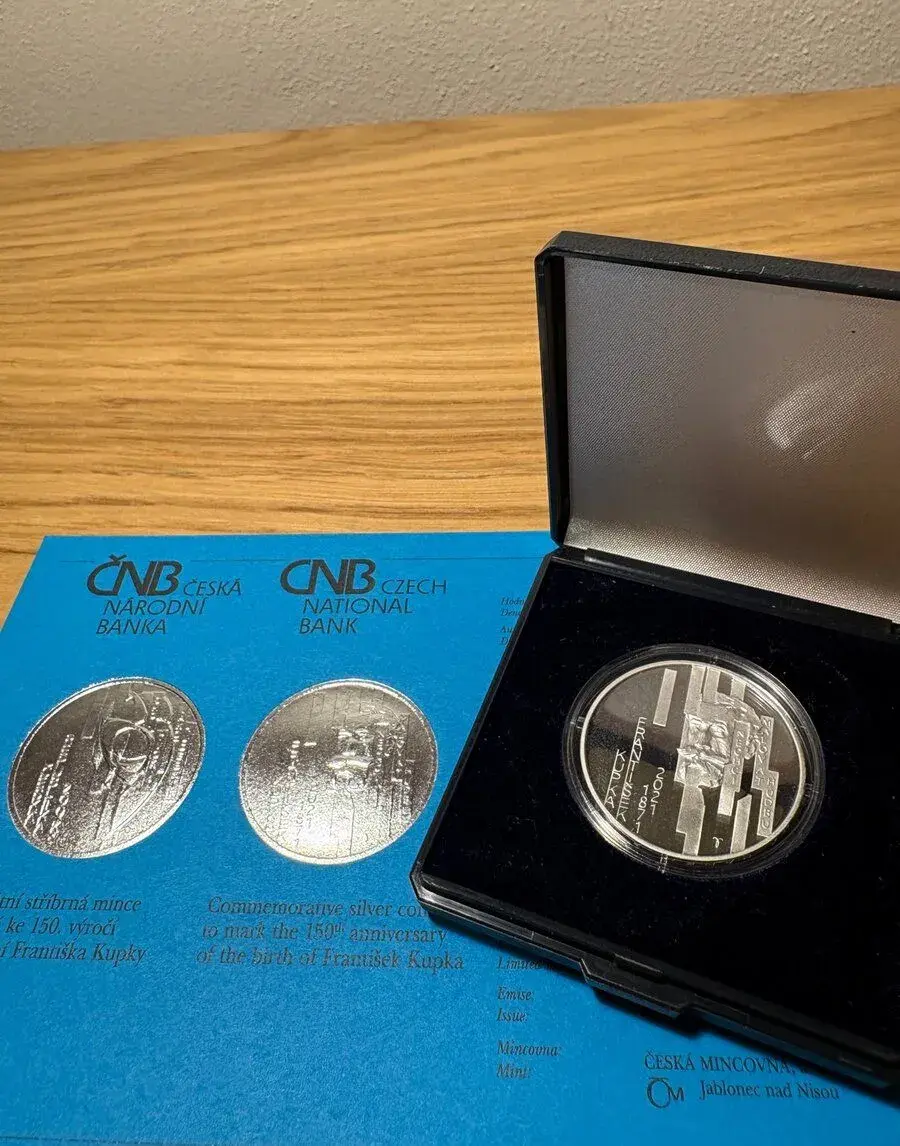Stříbrná mince ČNB 200 Kč 2021 – František Kupka – PROOF