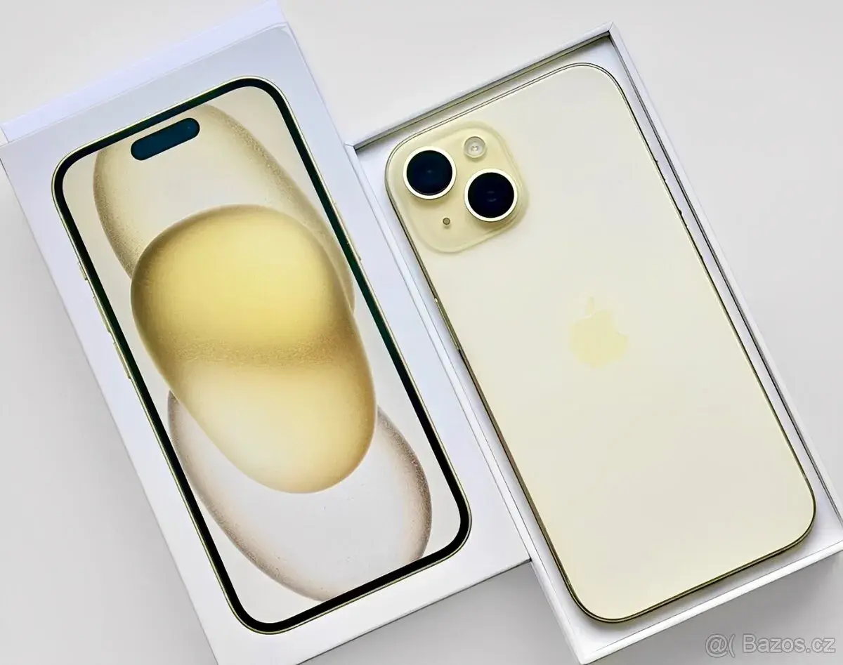 iPhone 15 Yellow BATERIE 100%