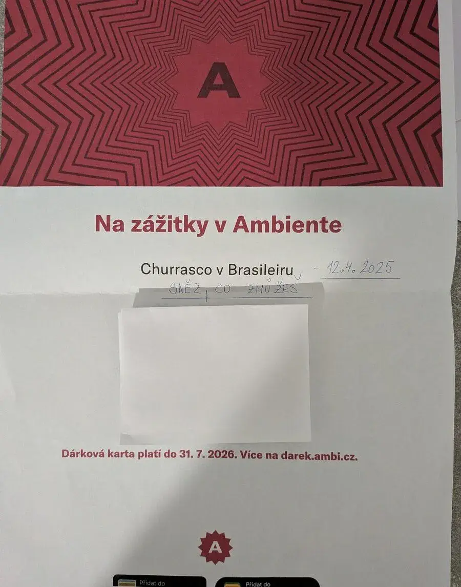 Poukaz Ambiente - Churrasco v Brasileiru