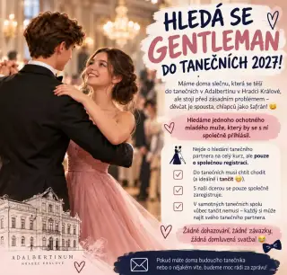 🕺 HLEDÁ SE GENTLEMAN DO TANEČNÍCH 2027💃