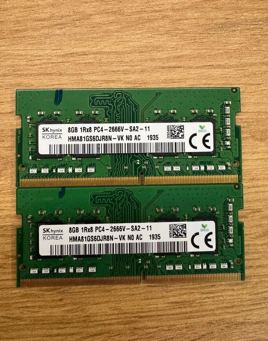 2x 8GB Hynix SO-DIMM DDR4 2666MHz PC4-21300