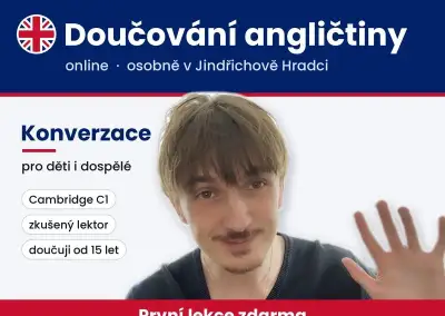 Angličtina doučování - konverzace, gramatika, dospělý i děti