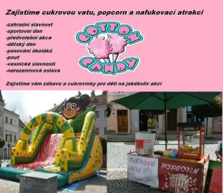 Pronájem atrakcí,skákací hrad,nafukovací skluzavka,jumping