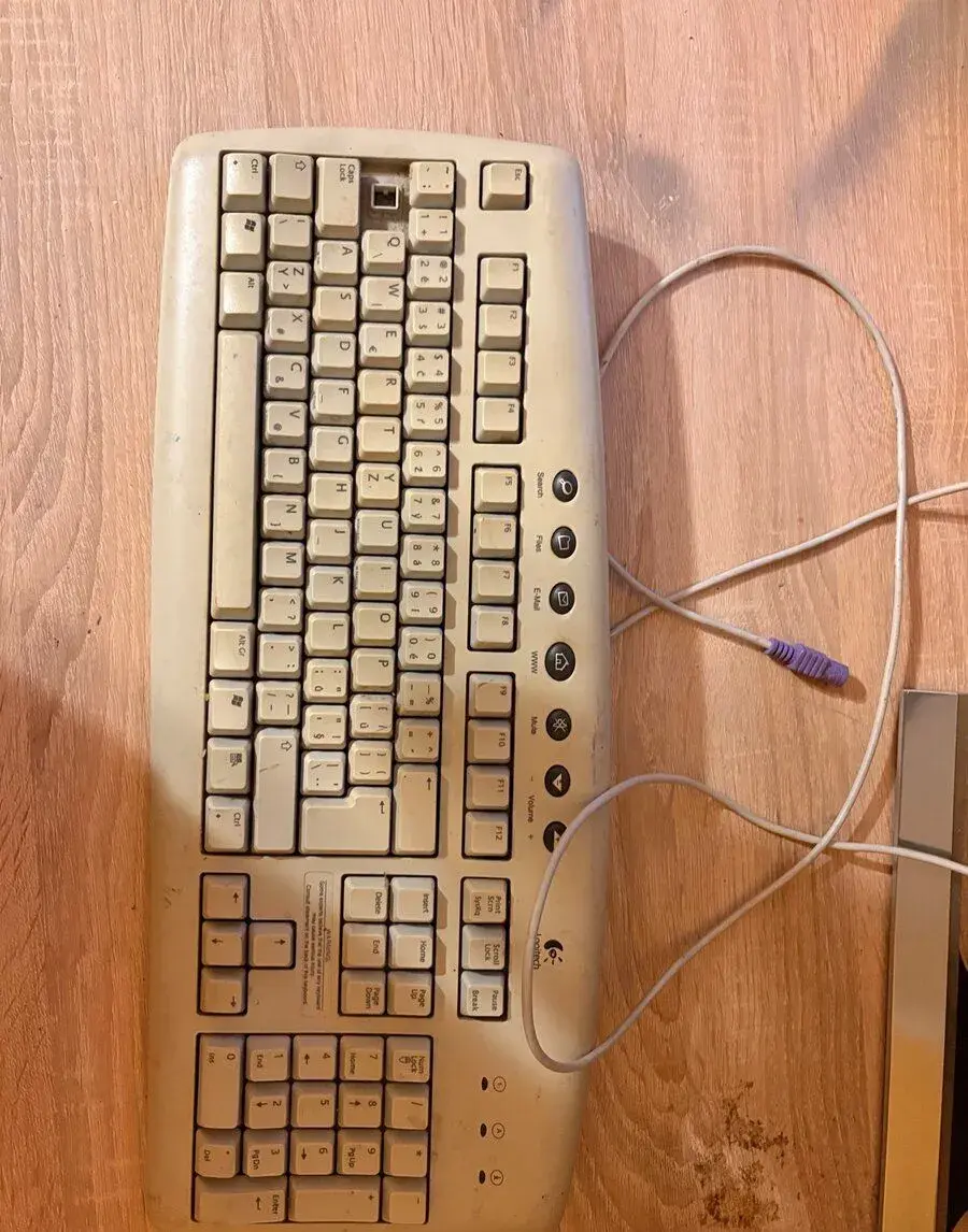 Retro klávesnice Logitech Internet Keyboard (PS/2)