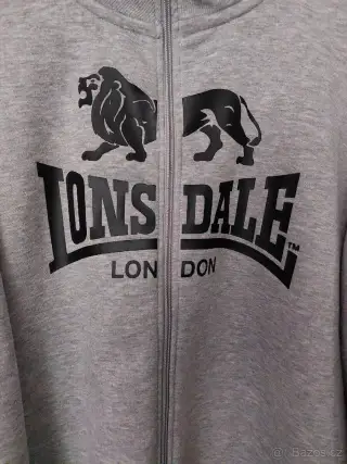 Mikina,na zip lonsdale