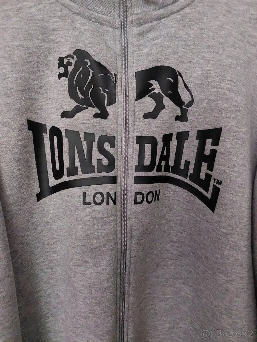 Mikina,na zip lonsdale