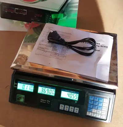 Digitální stolní váha ACS do 30 kg s výpočtem ceny, aku