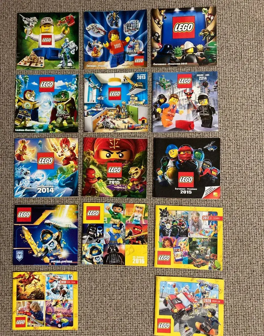 PRODÁNO - LEGO katalogy - mix z let 2010-2020
