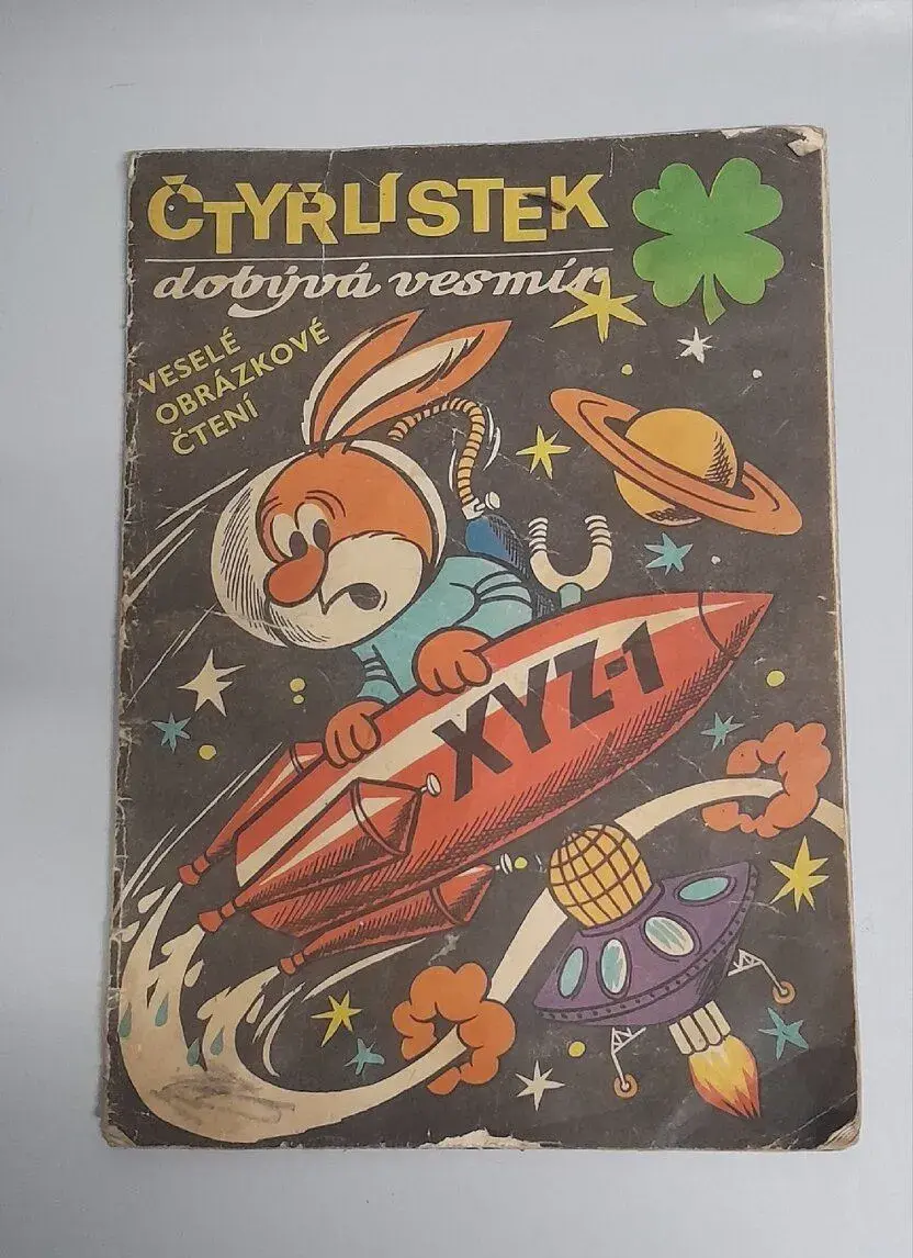 Čtyrlistek c 5 original, dobyvá vesmir, 5.vydani r.v.1969