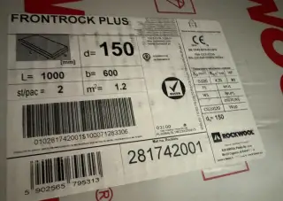 Fasádní vata ROCKWOOL Frontrock Plus 150 mm