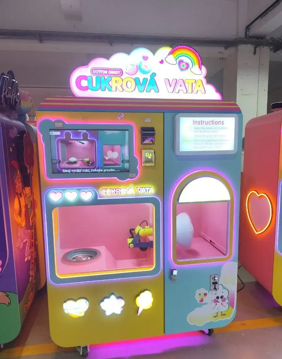 2x Nový robotický automat na cukrovou vatu